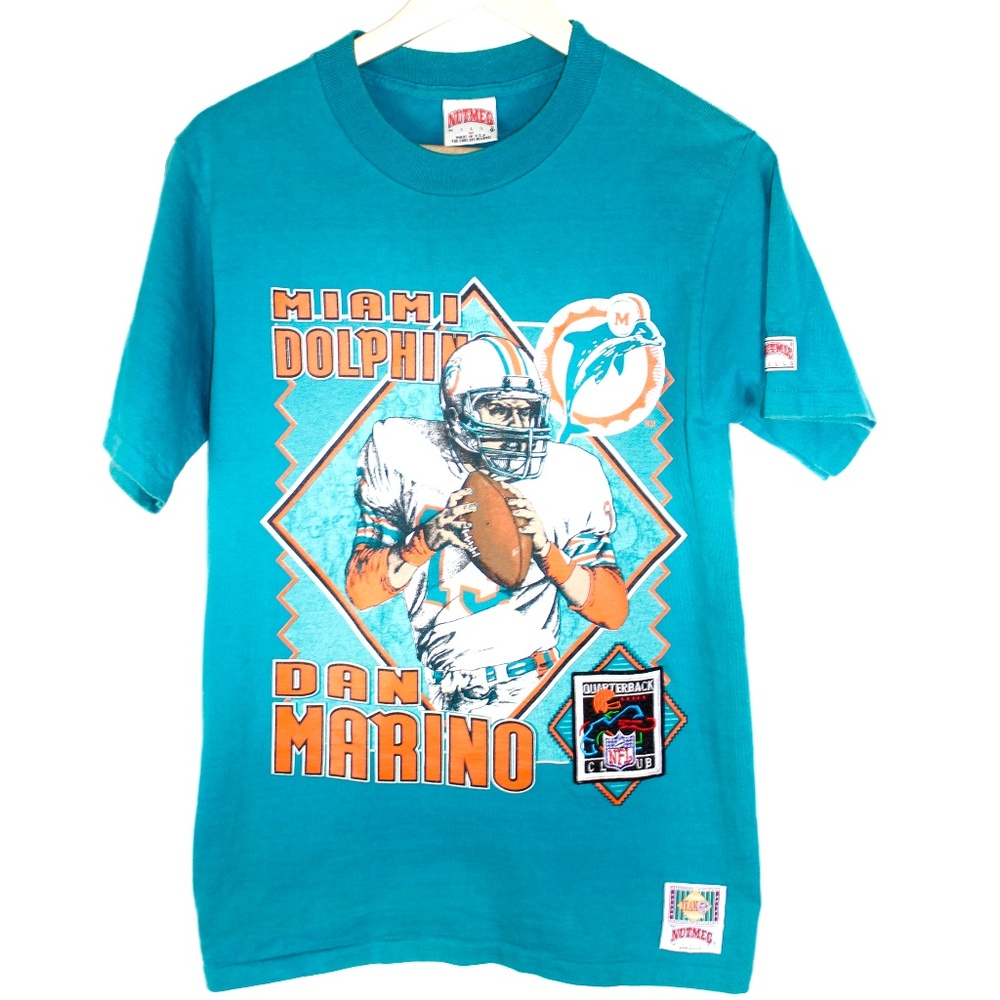Vintage Dan Marino Miami Dolphins T-Shirt Medium - Picture 1 of 7